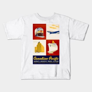 Canadian Pacific Travel System - Vintage Travel Kids T-Shirt
